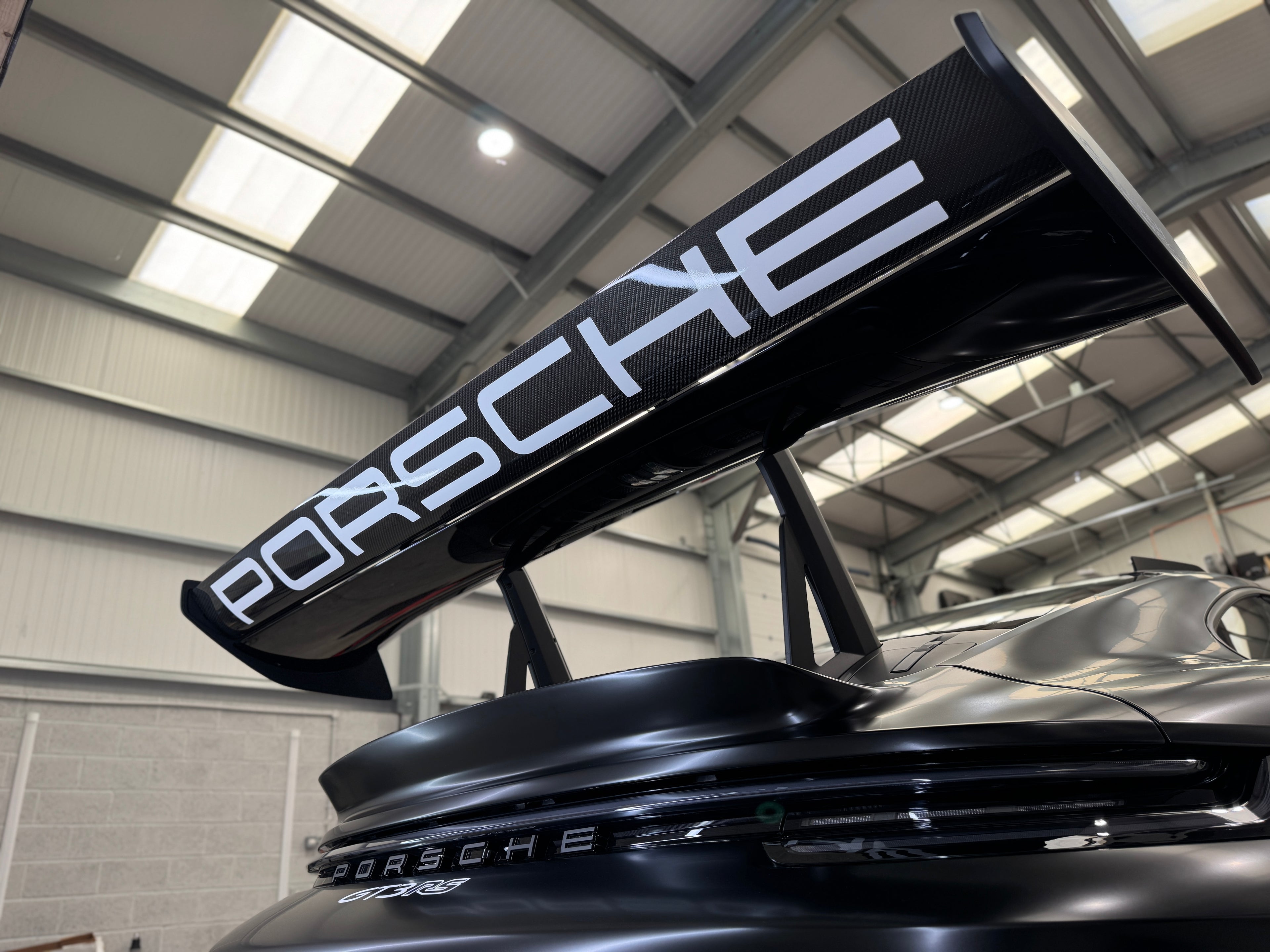 Porsche 992 GT3-RS Style Rear Wing Decal (underside)