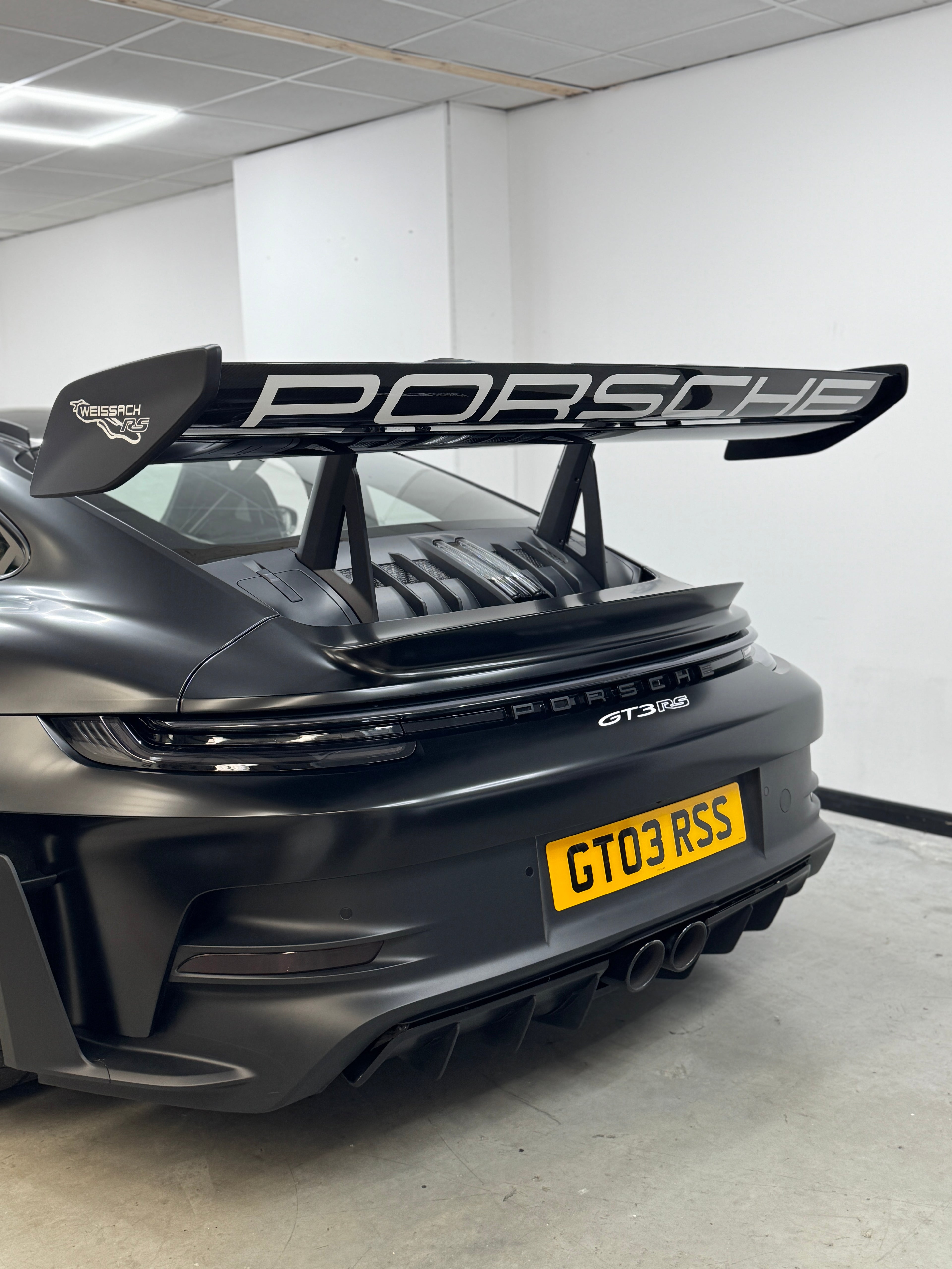 Porsche 992 GT3-RS Style Rear Wing Decal (underside)