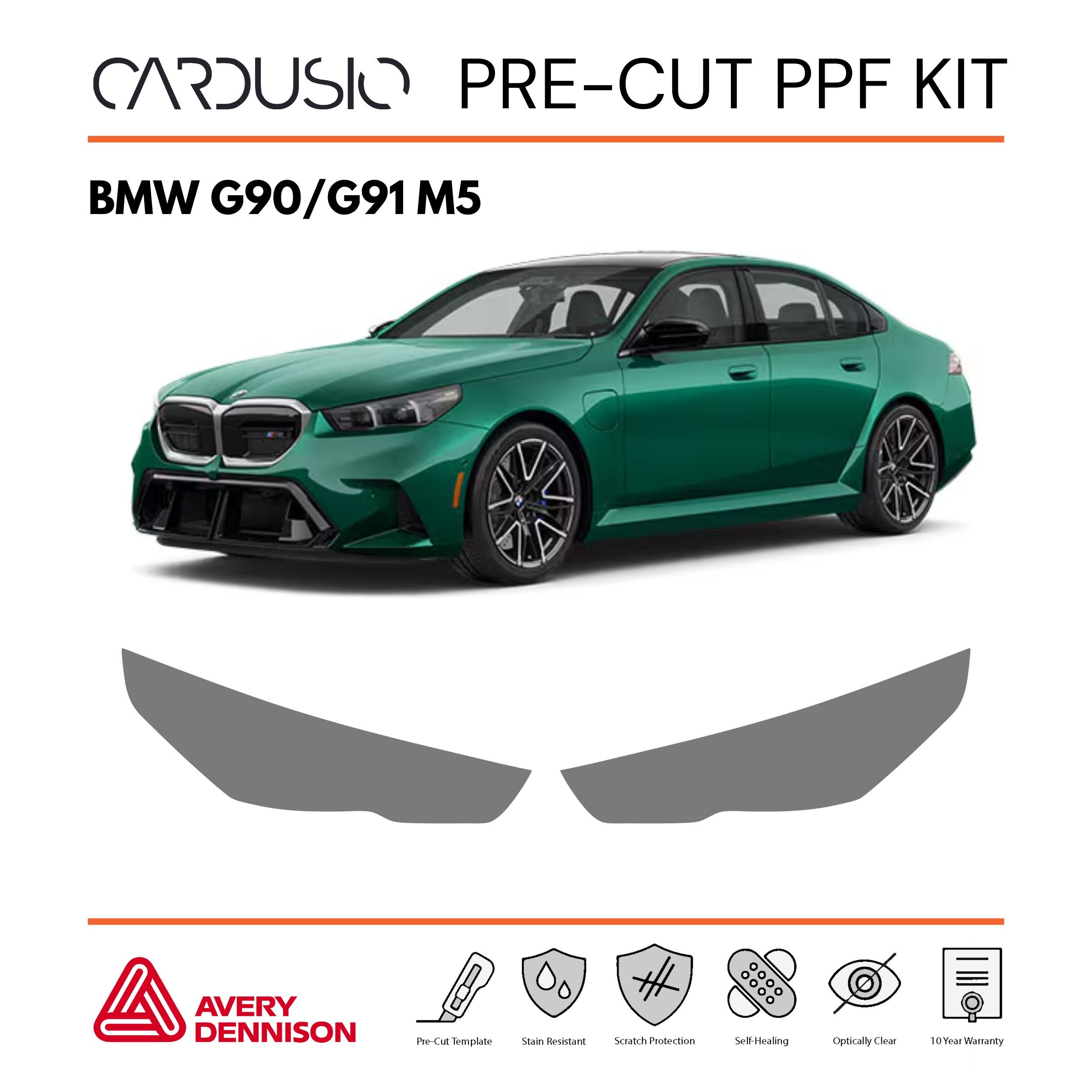 Pre-Cut Headlight PPF Kit for BMW G90, G91 M5