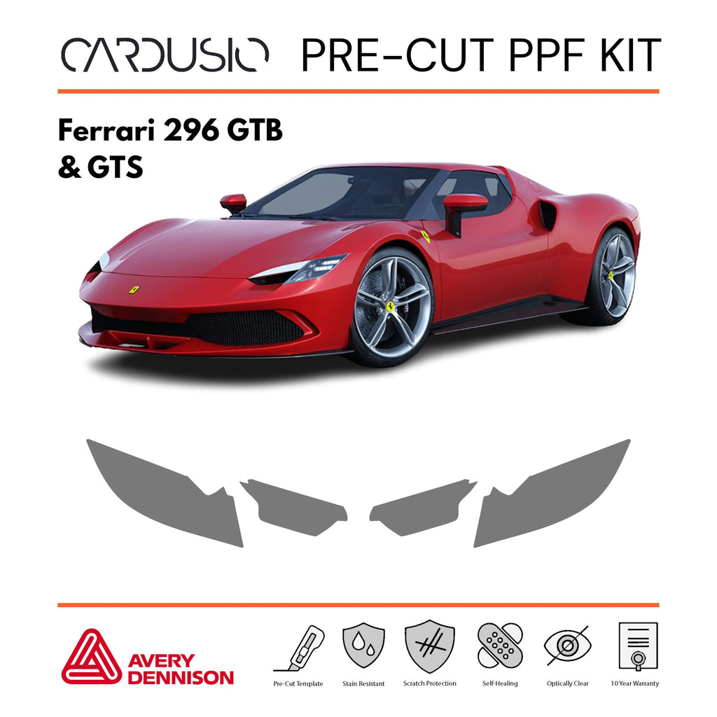 Pre-Cut Headlight PPF Kit for Ferrari 296
