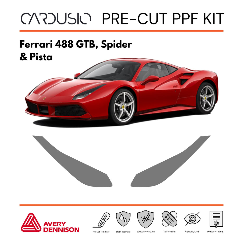 Pre-Cut Headlight PPF Kit for Ferrari 488