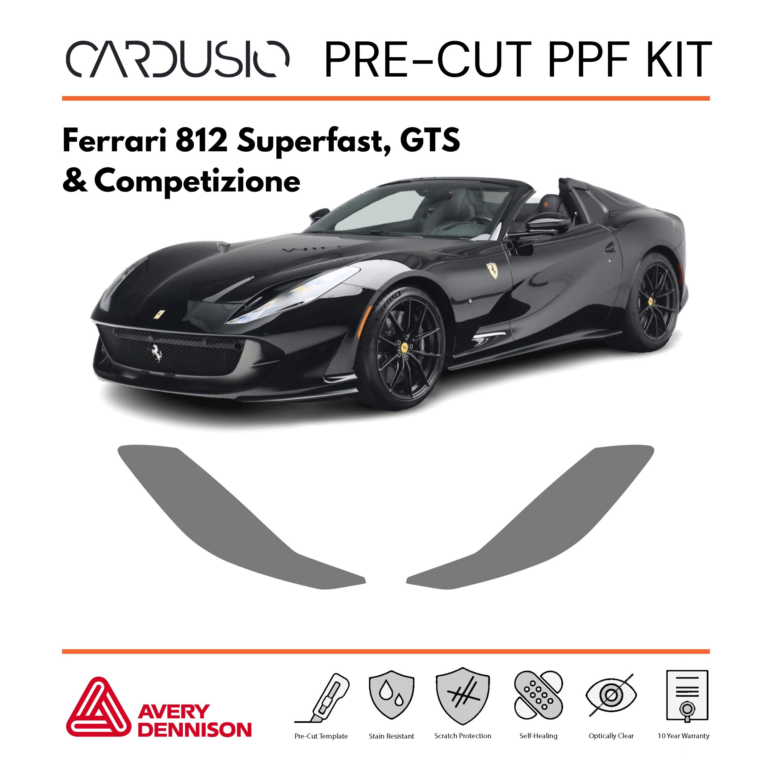 Pre-Cut Headlight PPF Kit for Ferrari 812