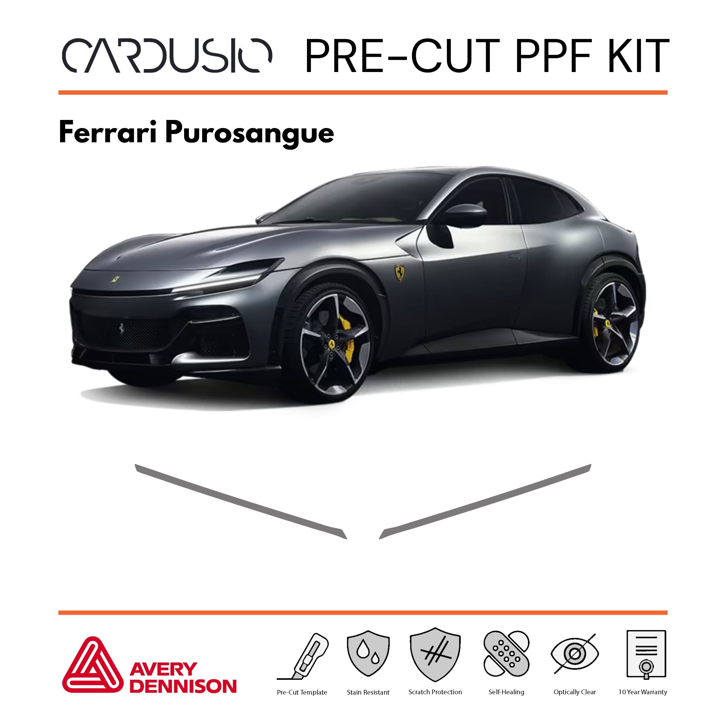 Pre-Cut Headlight PPF Kit for Ferrari Purosangue