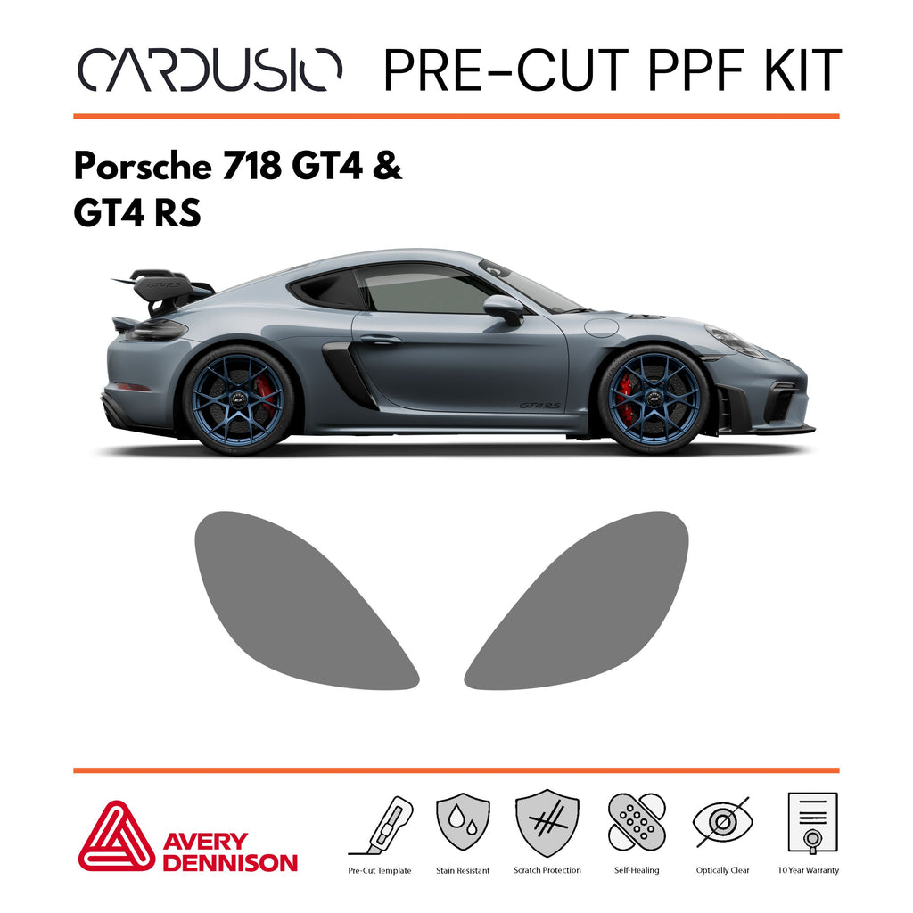 Pre-Cut Headlight PPF Kit for Porsche 718 GT4 & GT4 RS
