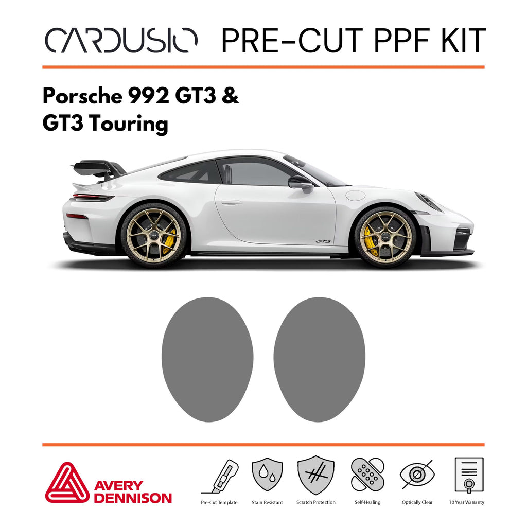 Pre-Cut Headlight PPF Kit for Porsche 992 GT3, GT3 Touring & GT3 RS
